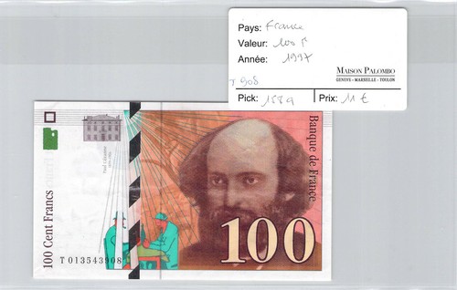 Billet frankreich 100 - frankreich,