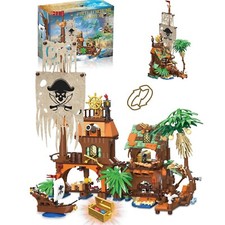 Piratenschiff Wharf Bauspielzeug Mittelalterliches Piraten Bausteinset