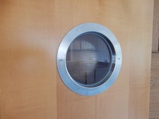 Türbullauge 25cm Edelstahl Zimmertür Bullauge Rundfenster Tür Gartenhaus