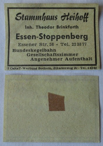 Streichholzetikett stammhaus - streichholzetikett,