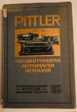 PITTLER Katalog 1917/18 —