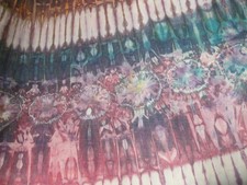 Stoff, Baumwolle, Batik, Gambia, gebraucht, 110 x 300 cm