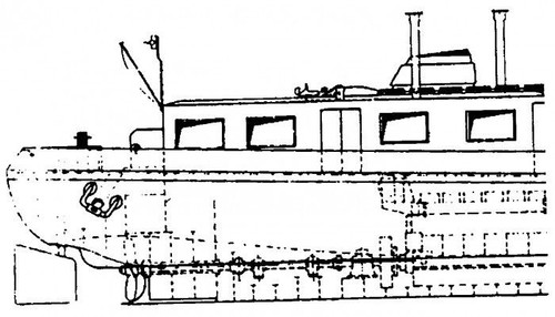 Bauplan gütermotorschiff - bauplan,