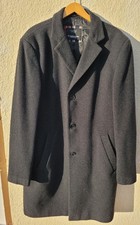 WOLLMANTEL Mantel 102 Schurwolle Kaschmir Wintermantel schwarz Herren