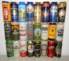 24 Schöne Bierdosen aus