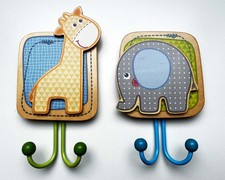 HABA 2 Kleiderhaken Holz