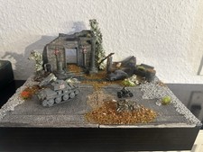 Modellbau Diorama 1:72, 1:87,2. Weltkrieg Bunker Trümmer Ruine WW2