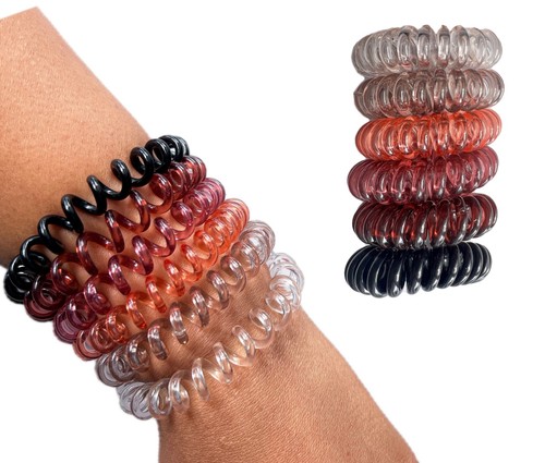 Spiral haargummis - 6,