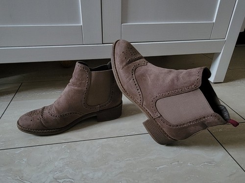 Stiefeletten beige grau 38 - stiefeletten,, beige-grau.