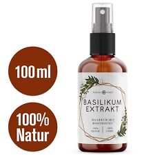Basilikum Extrakt Haarkur (100ml). Kann Haarausfall vorbeugen, 100% natürlich.