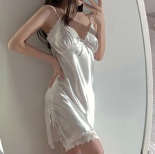 Damen Glänzend Satin