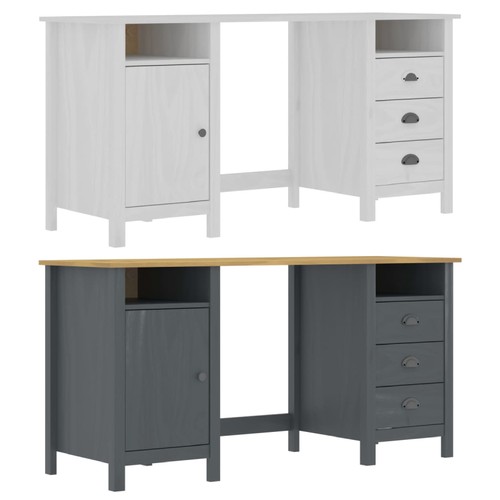 Schreibtisch kiefer massiv - schreibtisch,