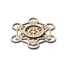 Edelsteinkugel-Ständer Metatron-Würfel -- 7cm