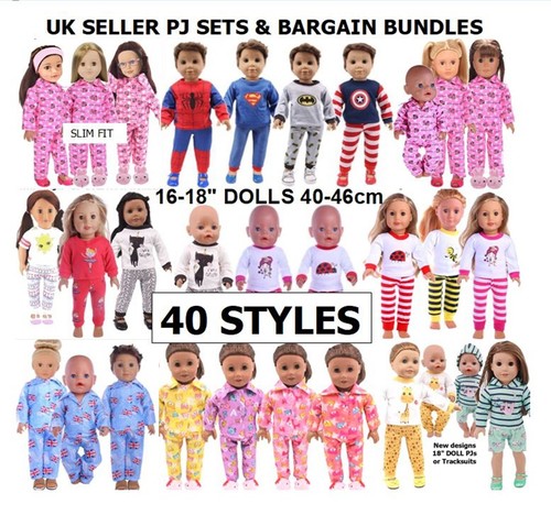 Puppenkleidung 8 pjs - *18", £8