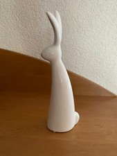 Deko-Keramik Osterhase, Weiss, ca. 26 cm groß