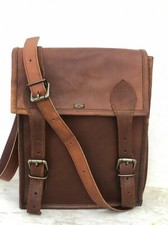 Leder Messenger Laptoptasche