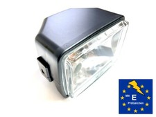 Scheinwerfer m. E-Nummer schwarz Lampe Rechteck für Mofa Hercules Prima 2 3 4 5S