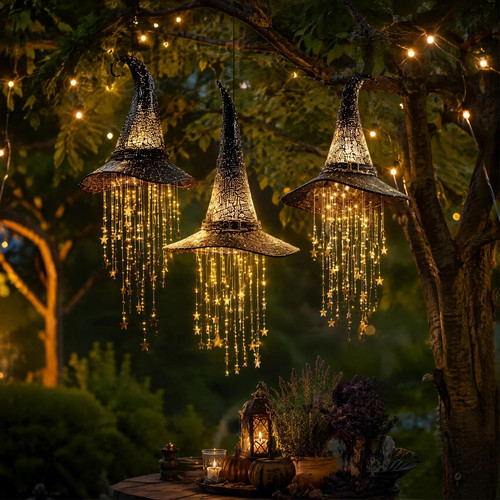 Halloween led hexenhut - led,