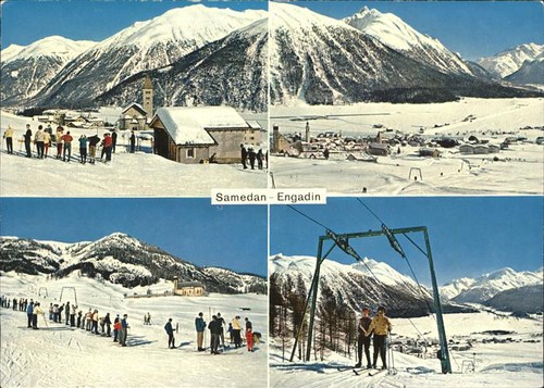 Samedan panorama skipiste - panorama,