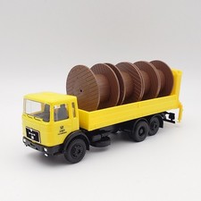 Herpa 1:87 MAN F90 Pritschen LKW Ladekran Kabeltrommeln Deutsche Bundespost *OVP