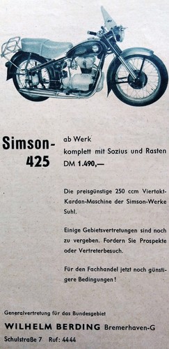 Simson 425 originale - simson,