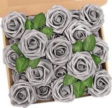 Silber Hochwertig Kunstblumen