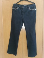 Damen Jeans ADAGIO Mandy schwarz Größe 40 in sehr gutem Zustand!