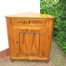 Biedermeier eck schrank massiv - biedermeier,