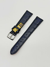 Lederarmband ECHT KROKO Uhrenarmband 20/16 Grau Alligator Handmade in Germany