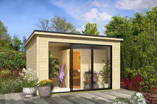 Saunahaus gartensauna luna - gartensauna, 2