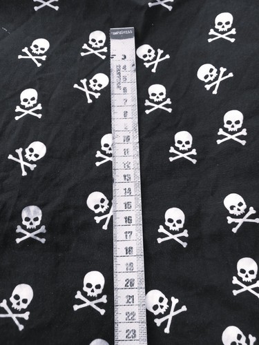 Stoffrest skull breit - stoffrest,