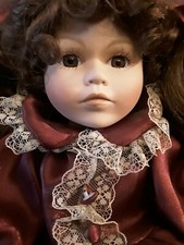 Dekopuppe Nostalgie BABYDOLL Puppe Barock Sissi 30 cm mit Sessel selten Sammler