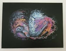 ORIGINAL Acrylbild Leinwand 30×40cm Fluid Painting Acrylic Pouring Abstrakt 