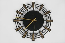 Vintage Metall-Wanduhr Heges