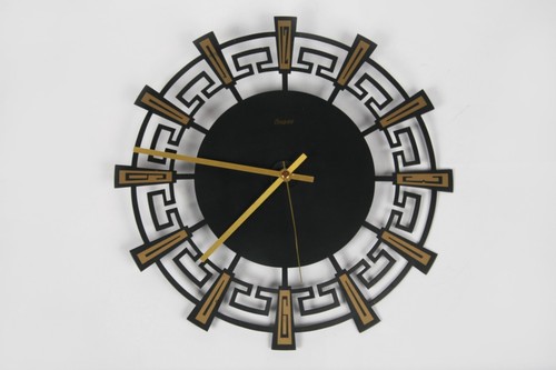 Vintage metall wanduhr - vintage, metall-wanduhr