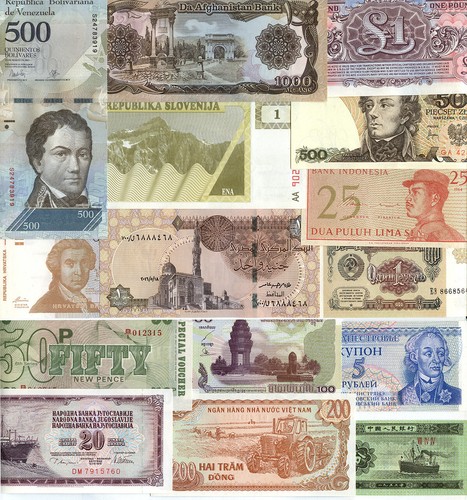 Lot banknoten stück - -,