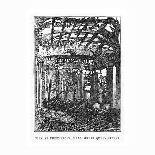 London fire freemasons - freemasons, hall