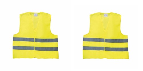 Warnweste gelb für - 2, xl