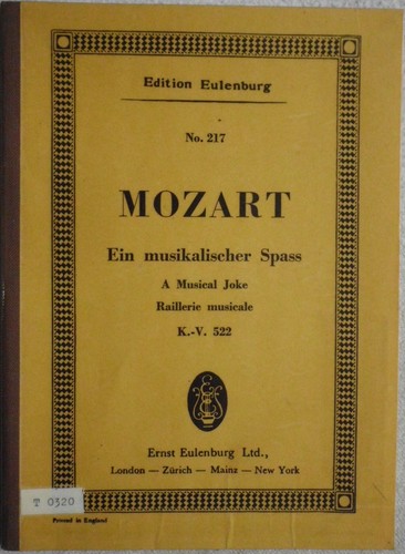 Noten mozart 217 ein - no.,