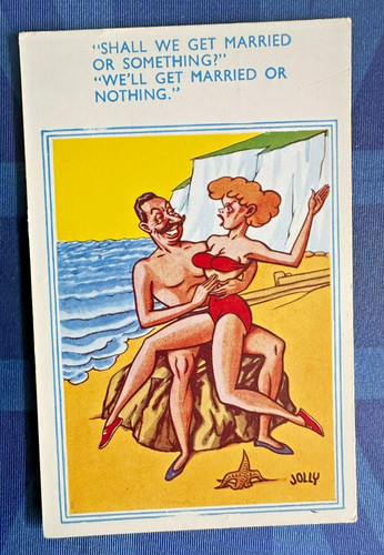 Freche comic postkarte 50er - freche,