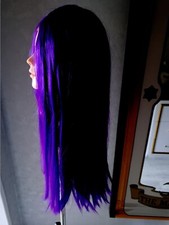 Lila Halb Lacefront Wig Perrücke Langhaar