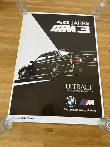 Bmw jahre poster ultrace - m3,