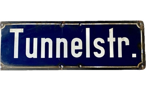 Alt strassenschild tunnel - alt,