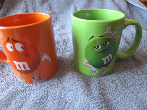 Kaffeetassen grün orange - m&m,