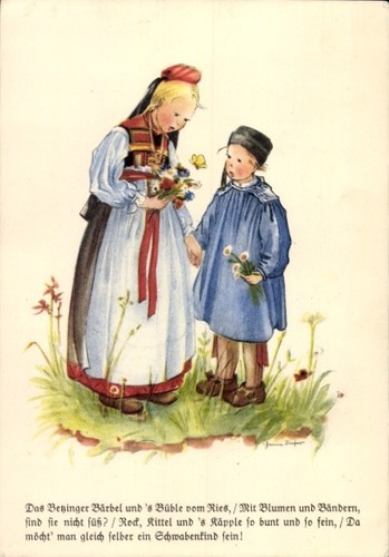 Künstler fischer das - ak, h.