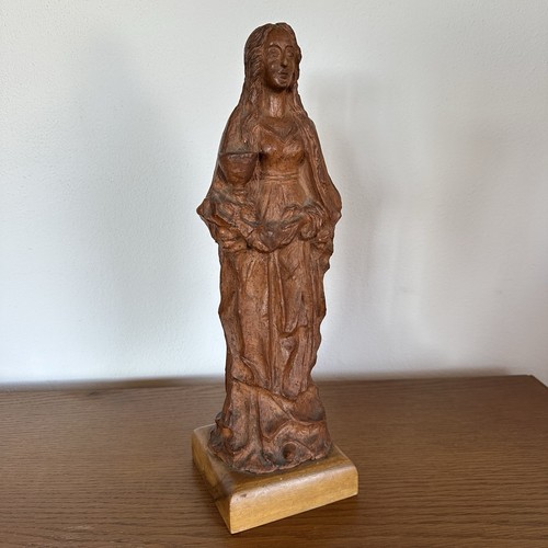 Vintage keramik figur heilige - keramik,