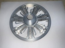 7-Zylinder Sternmotor Attrappe mit Ring zum einkleben