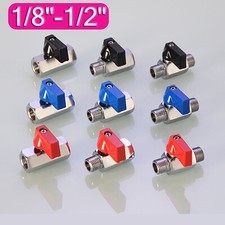 Kugelhahn Mini Kugelhahn Wasserhahn Druckluft Ventil Knebelgriff - G1/8" bis G4"