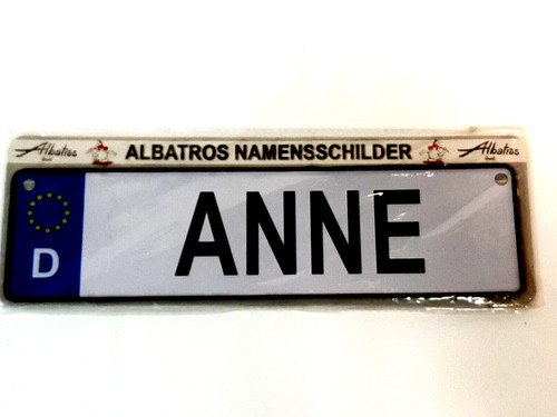 Albatros namensschild anne - namensschild, "anne"