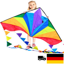 HONBO Delta-Drachen | 54x31 Zoll | 13 Fuß Doppelschwanz